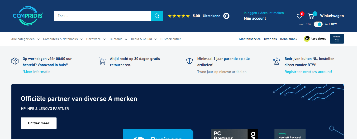 Ontdek de Vernieuwde Look van Onze Webshop! - Compridis