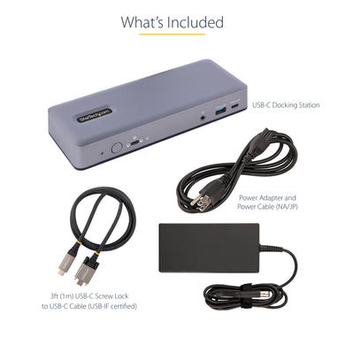 StarTech.com Station d'Accueil USB-C - Hub USB-C Multi-Moniteur HDMI/DP/DP Alt Mode - 3x 4K30 / 2x 4K60 - Dock USB 7 ports - 60W Power Delivery 3.0 - GbE - 3.5 Audio - Station d'Accueil Universelle DK31C3MNCRUE