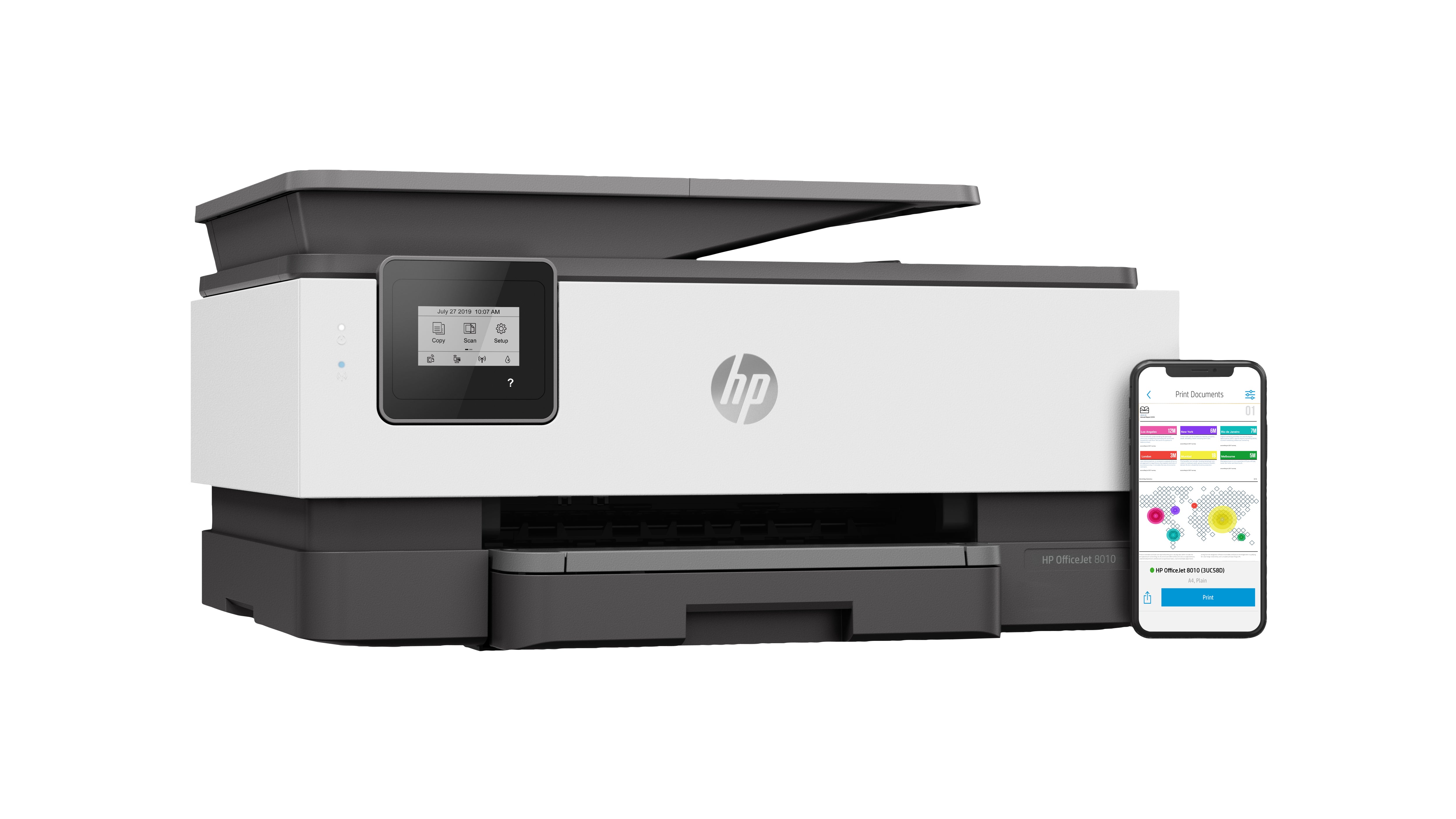 HP OfficeJet 8013 All-in-One Printer Thermal inkjet A4 4800 x 1200 DPI 18 ppm Wi-Fi 1KR70B#A81
