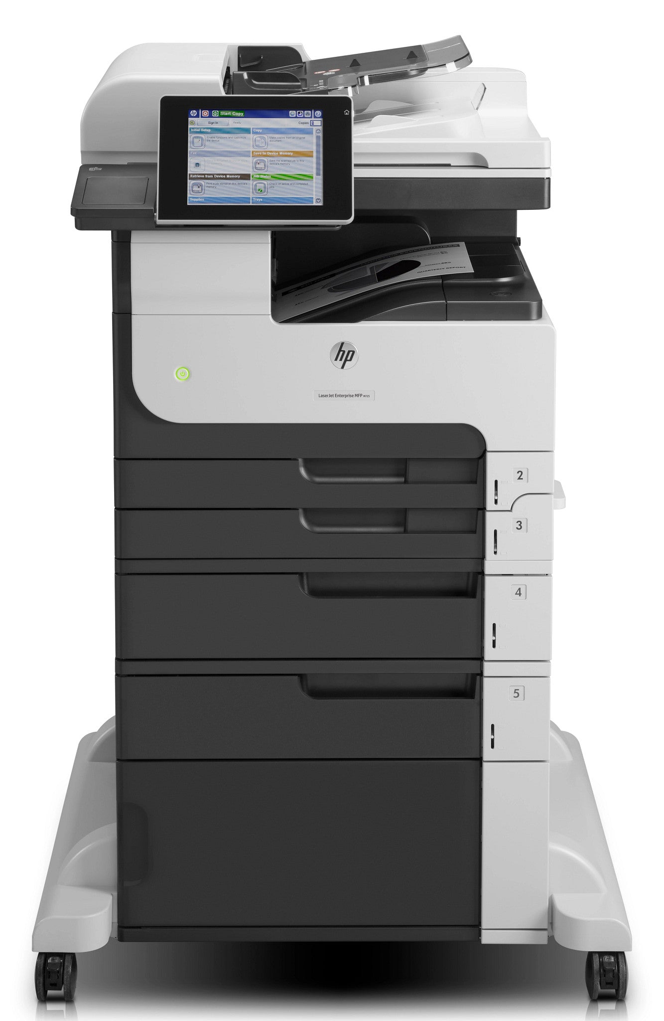 HP LaserJet Enterprise M725f Multifunction Noir et blanc Imprimante, Ethernet uniquement; Copieur, Scanner CF067A#B19