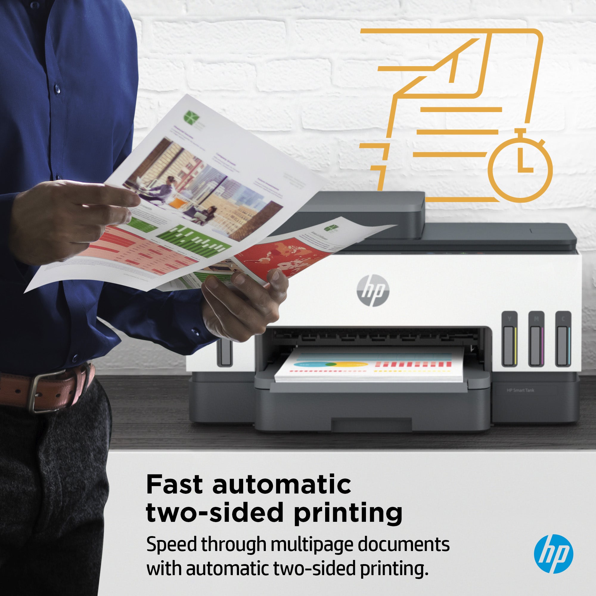 HP Smart Tank 7306 Sans fil All-in-One Couleur Imprimante, Impression recto-verso; copieur, scanner 28B76A
