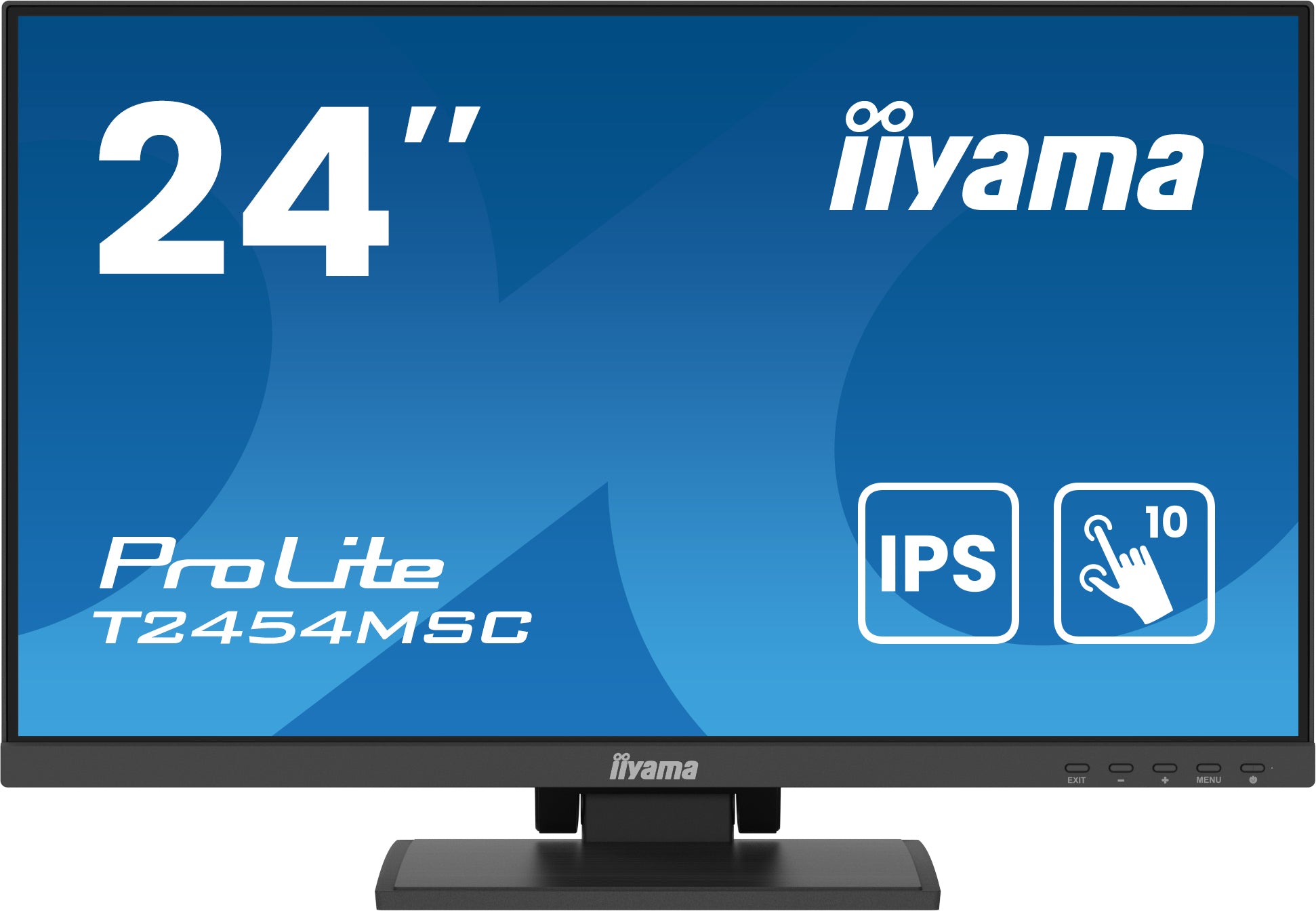 ProLite Écran tactile 24 pouces - Moniteur LED IPS Full HD - 1920x1080 T2454MSC-B2AG