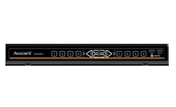 Vertiv SV Universal DP/H Desktop Matrix 2x8 KVM commutateur écran, clavier et souris Noir SVM180DPH-400