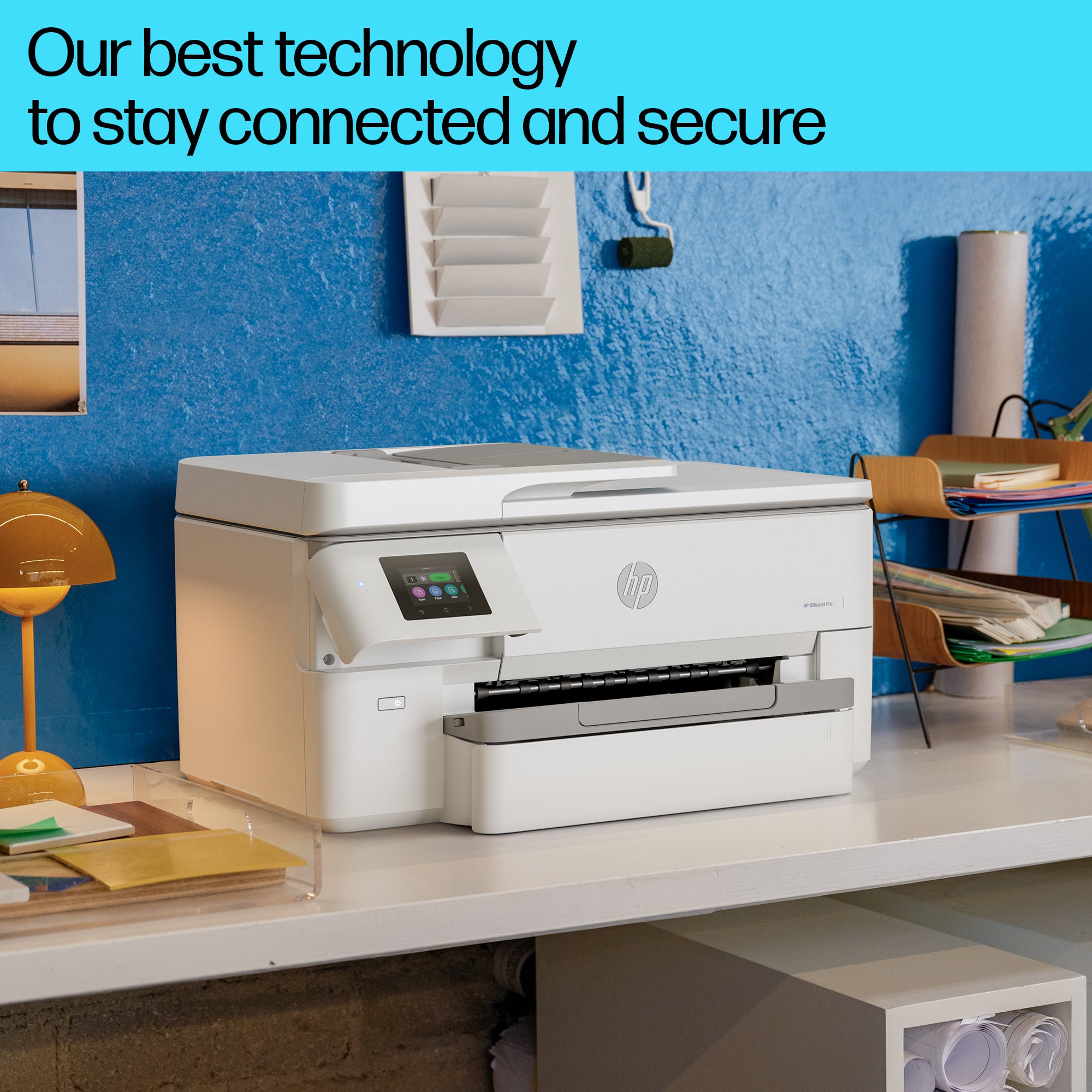 HP OfficeJet Pro 9720e Sans fil All-in-One Couleur Imprimante, Impression recto-verso; copieur, scanner 53N95B#687