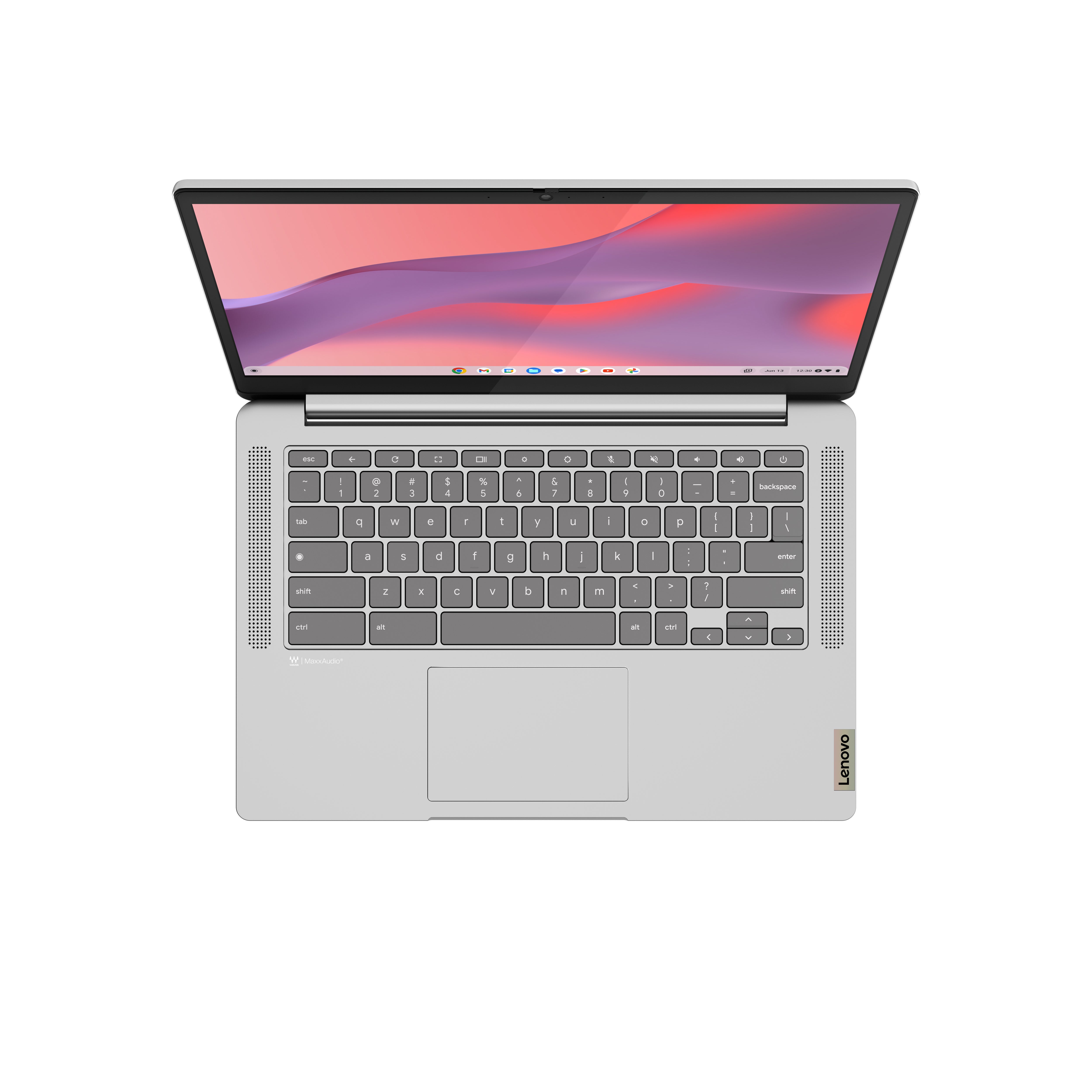 Lenovo IdeaPad Slim 3 Chrome 14M868 MediaTek Kompanio 520 Chromebook 35.6 cm (14") Full HD 4 GB LPDDR4x-SDRAM 128 GB eMMC Wi-Fi 6 (802.11ax) ChromeOS French Grey 82XJ003JFR