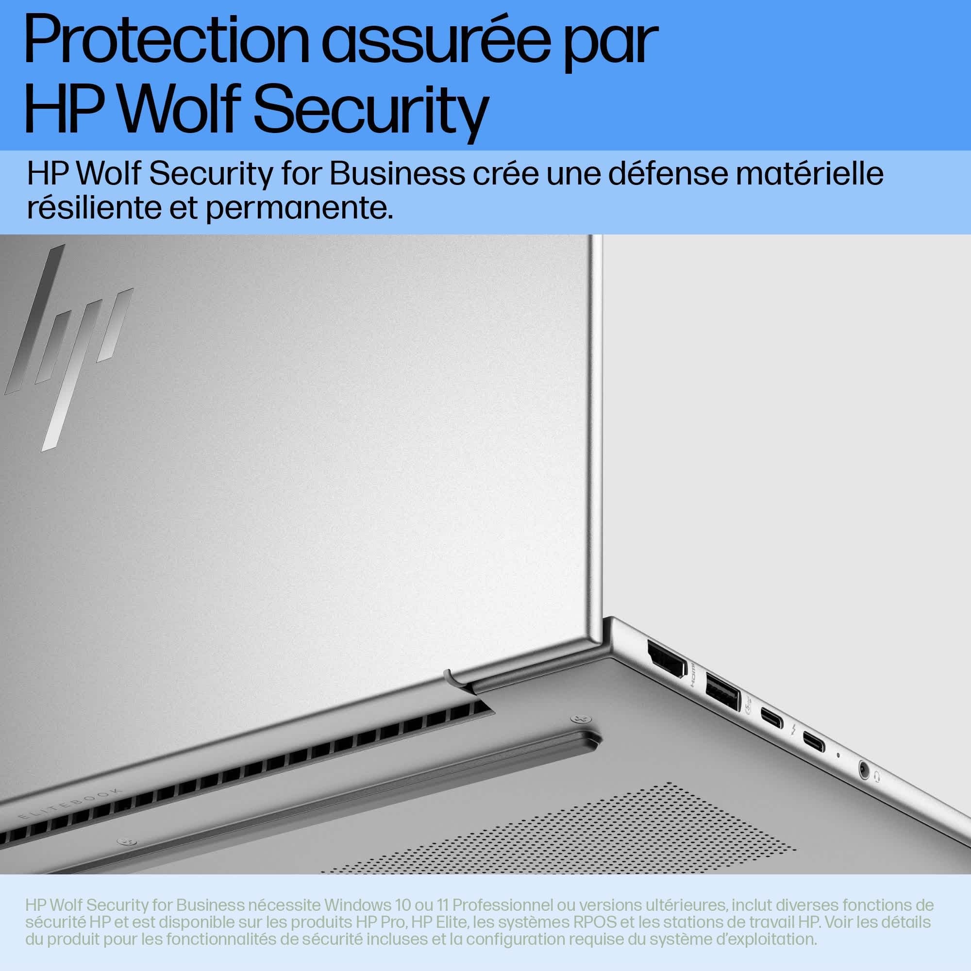 HP Laptop HP EliteBook 630 G11 U5 - 125U 16GB 512GB/13.3" SSD W11P AZERTY 9Y7E4ETABF - Compridis