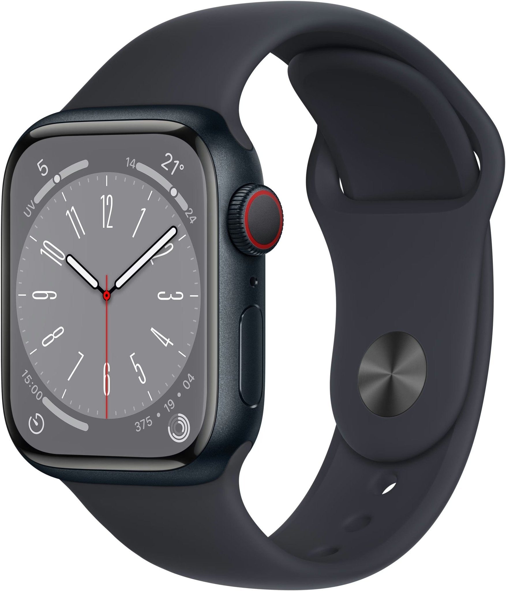 APPLE Watch Series 8 GPS + Cellular Sport Band 41mm (Midnight) MNHV3FD/A - Compridis