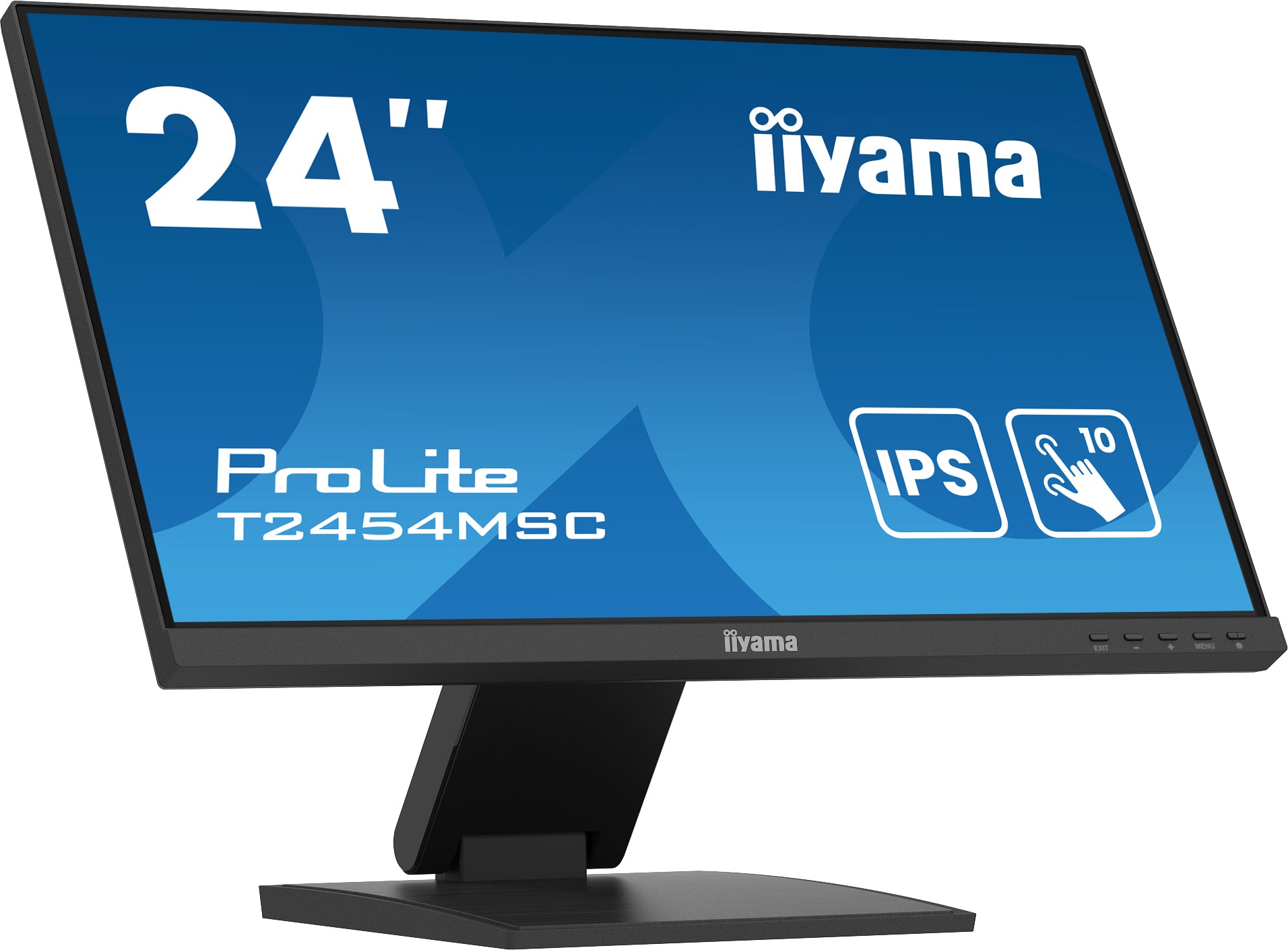 ProLite Écran tactile 24 pouces - Moniteur LED IPS Full HD - 1920x1080 T2454MSC-B2AG