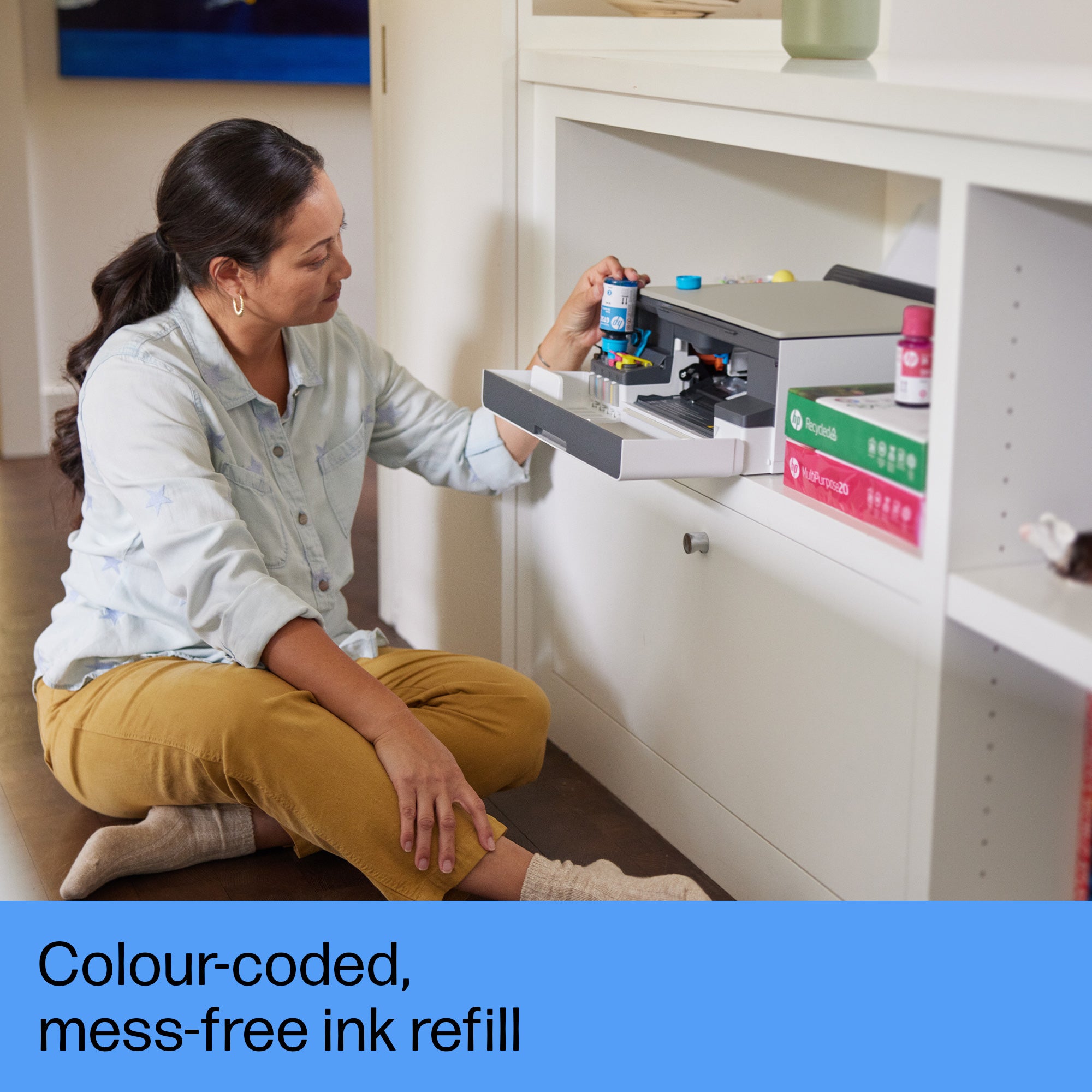 HP Smart Tank 5107 Draadloos All-in-One Kleur Printer, Kopieerapparaat, scanner 5D1B1A#BHC