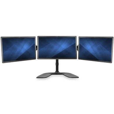 StarTech.com Support de Bureau Articulé pour 3 Écrans jusqu'à 27"(8kg) - Acier Robuste et Aluminium ARMBARTRIO2