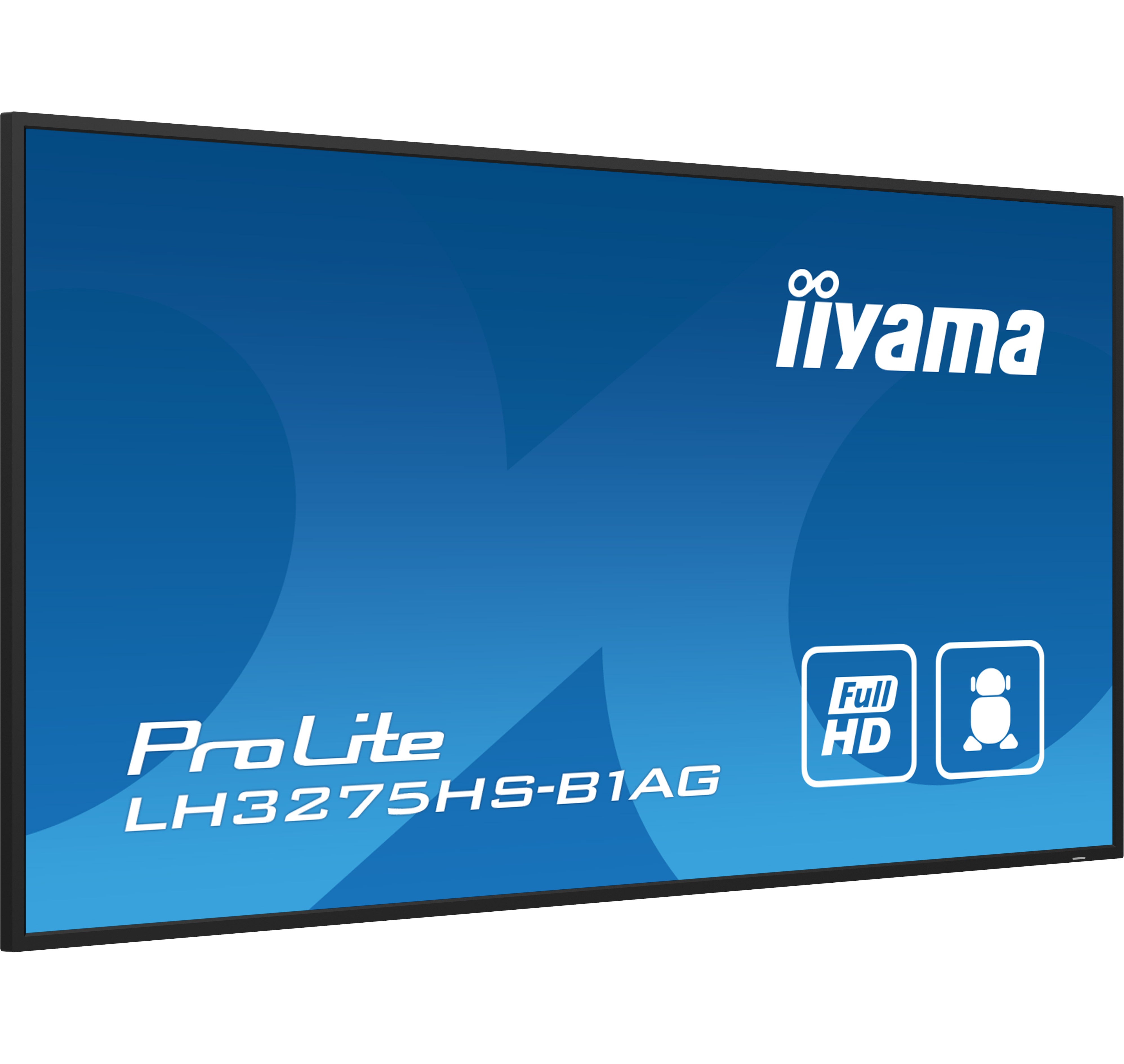 iiyama LH3275HS-B1AG Signage Display Digital signage flat panel 80 cm (31.5") LCD Wi-Fi 500 cd/m² Full HD Black Built-in processor Android 11 24/7 LH3275HS-B1AG