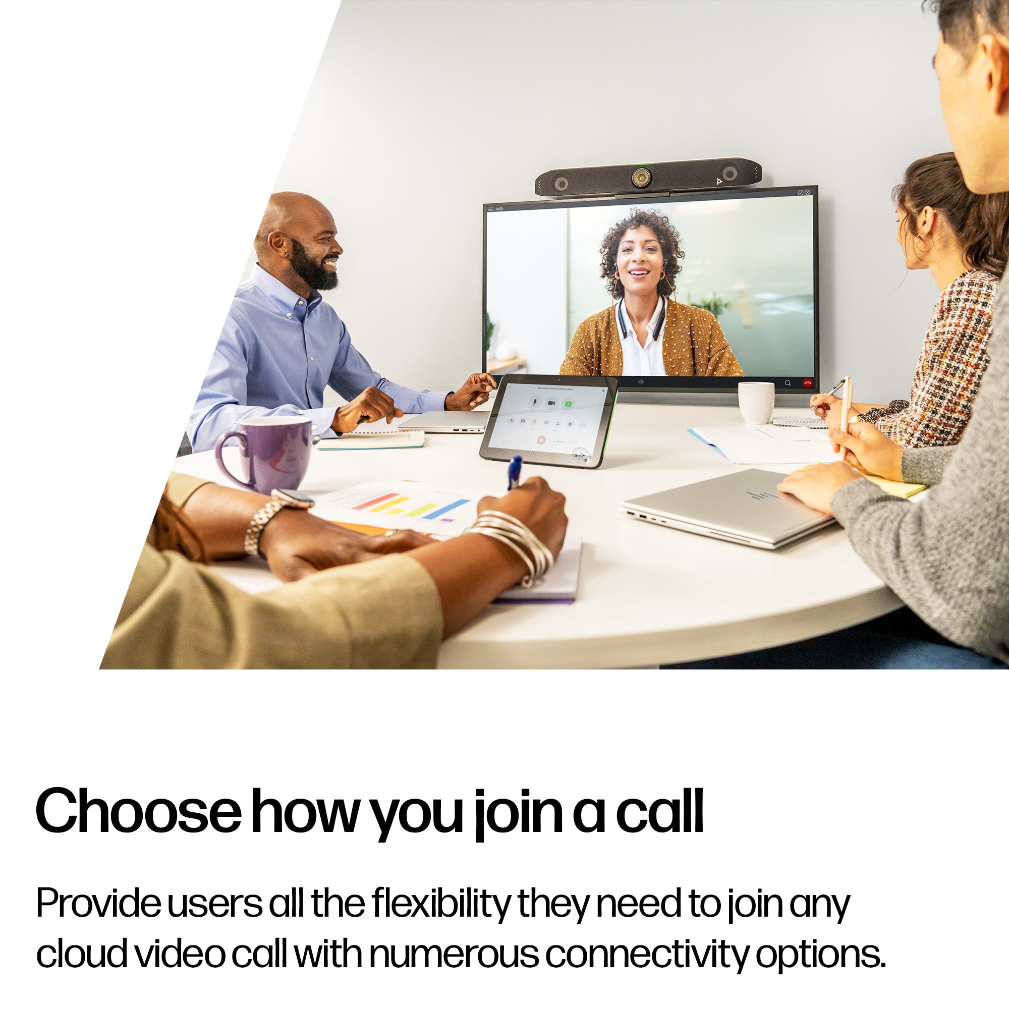 HP Poly Barre de visioconférence tout-en-un Poly Studio X52 avec kit de contrôleur TC10 8D8L1AA#ABB