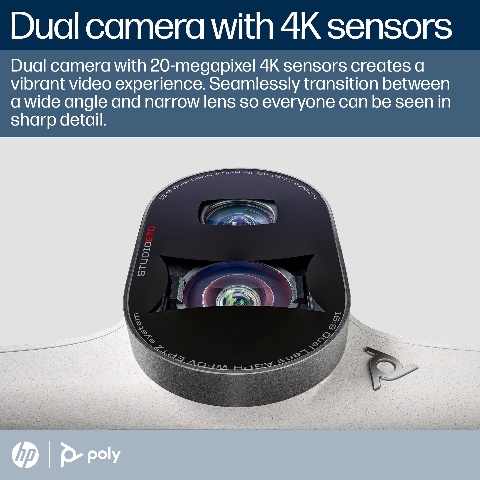 HP Poly Caméra intelligente Poly Studio E70 2200-87090-001