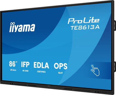 IIYAMA ProLite TE8613A-B2AG 86” 4K UHD Tactile – Noir