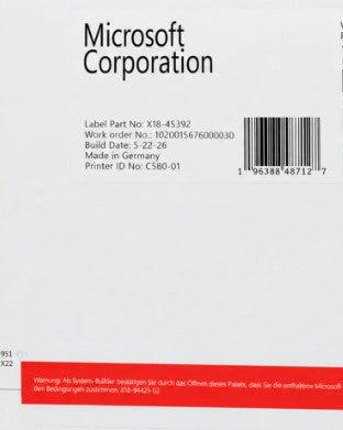 HP Windows Server HPE ROK OEM 2025 16-CORE Standard Reseller Option Kit P77309-A21 - Compridis