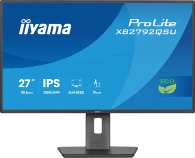 IIYAMA ProLite XB2792QSU-B1 27” QHD IPS Business Monitor – Zwart - Compridis