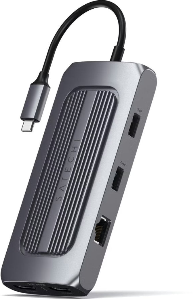 Satechi ST - UCMXAM laptop dock & poortreplicator USB 3.2 Gen 1 (3.1 Gen 1) Type - C Grijs ST - UCMXAM - Compridis