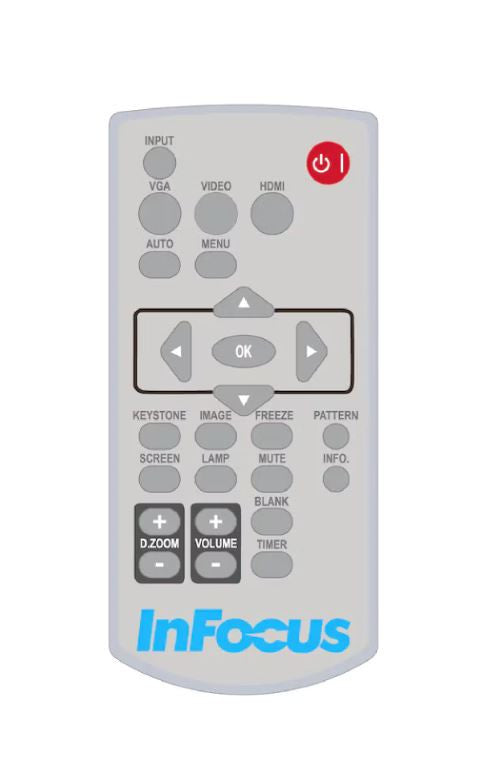 InFocus HW-NAVIGATOR-6 afstandsbediening Projector Drukknopen HW-NAVIGATOR-6