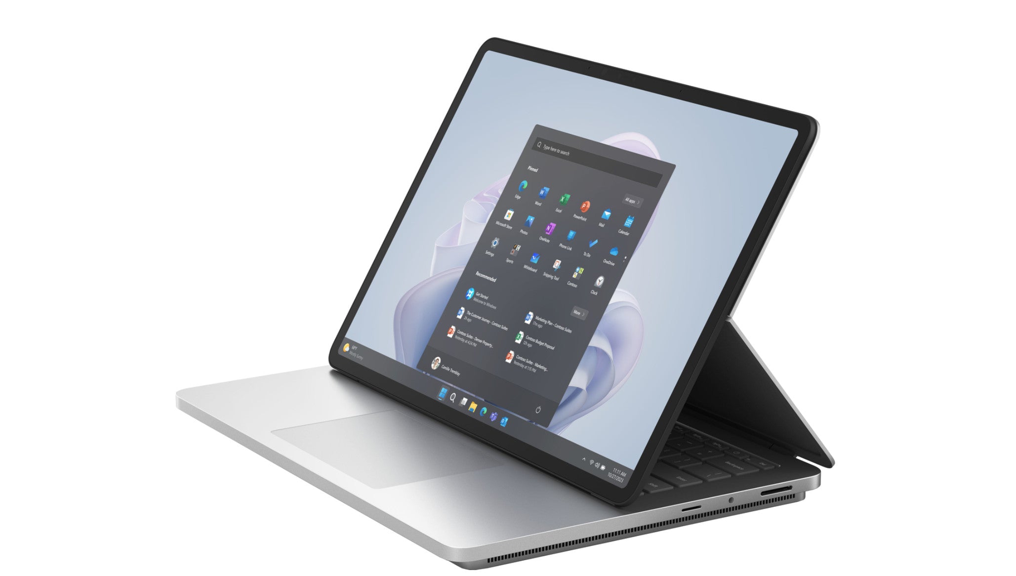 Microsoft Surface Laptop Studio 2 Intel® Core™ i7 i7-13800H Hybrid (2-in-1) 36.6 cm (14.4") Touchscreen 16 GB LPDDR5x-SDRAM 512 GB SSD NVIDIA GeForce RTX 4050 Wi-Fi 6E (802.11ax) Windows 11 Pro Platinum YZZ-00009