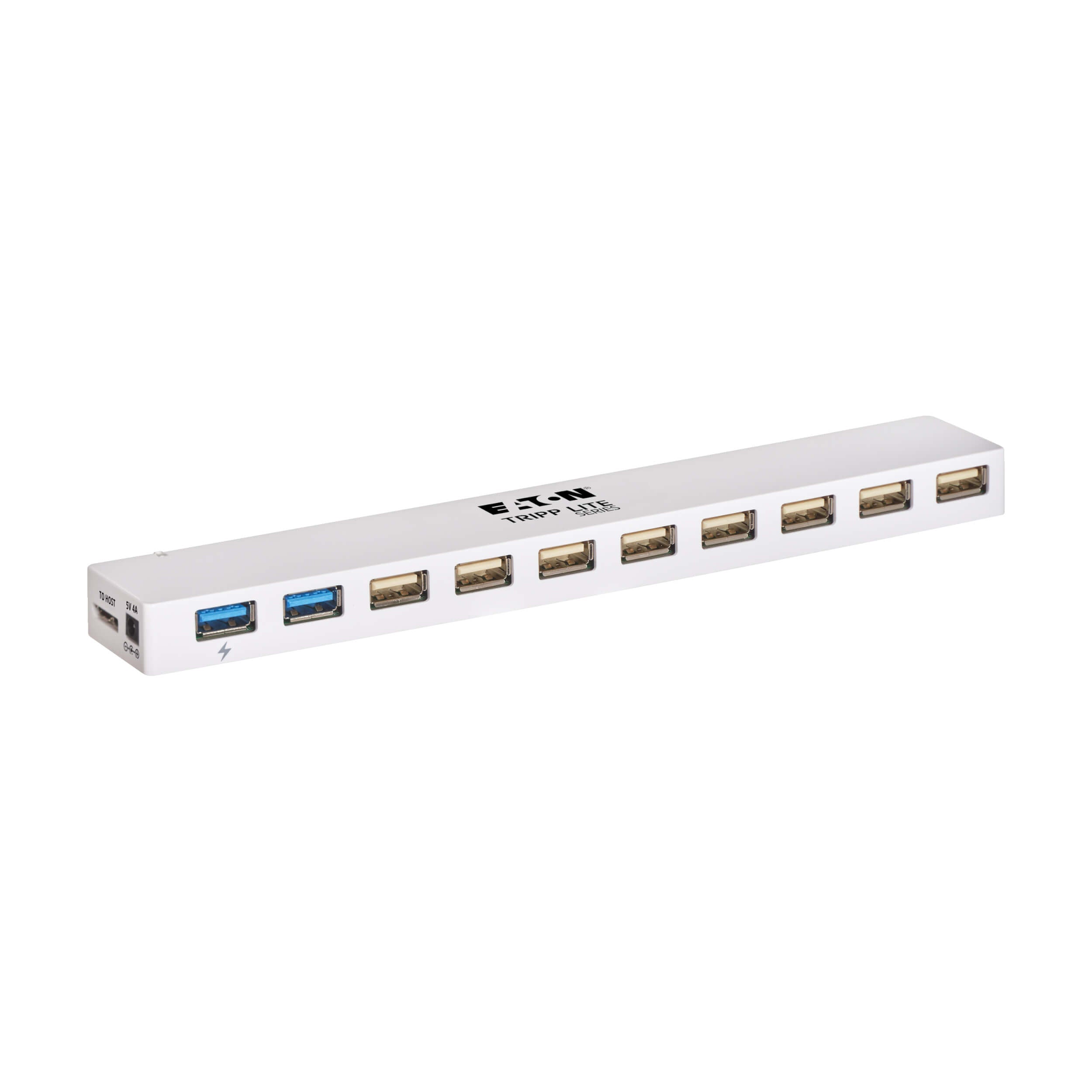 Tripp Lite U360-010C-2X3 hub & concentrateur USB 3.2 Gen 1 (3.1 Gen 1) Micro-B 5000 Mbit/s Blanc U360-010C-2X3