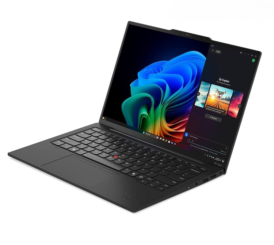 Lenovo ThinkPad X1 Carbon Gen 12 Intel Core Ultra 7 155U Laptop 35.6 cm (14") WUXGA 32 GB LPDDR5x-SDRAM 1 TB SSD Wi-Fi 6E (802.11ax) Windows 11 Pro English Black 21KC004TMH