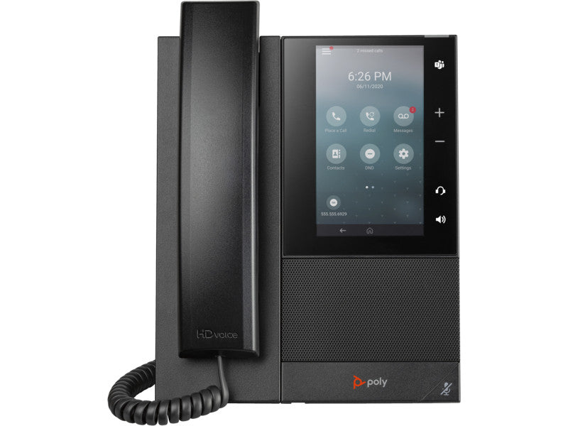 Poly Téléphone multimédia professionnel CCX 505 avec Open SIP et compatible PoE 2200-49735-025
