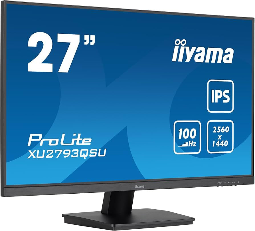iiyama ProLite XU2793QSU-B6 écran plat de PC 68,6 cm (27") 2560 x 1440 pixels Wide Quad HD LED Noir XU2793QSU-B6