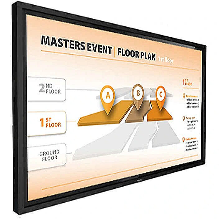 Philips 43BDL3452T/00 Écran d'affichage dynamique Écran plat de signalisation numérique 109,2 cm (43") VA Wifi 400 cd/m² 4K Ultra HD Écran tactile Intégré dans le processeur Android 8.0 43BDL3452T/00