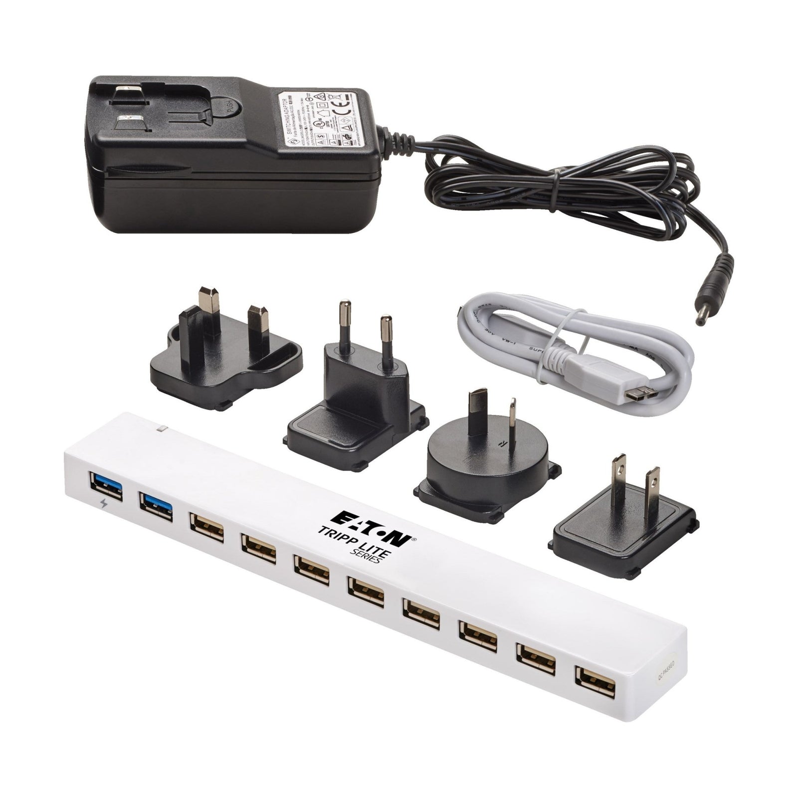 EATON Tripp Lite 10 - poorts USB 3.0/USB U360 - 010C - 2X3 - Compridis