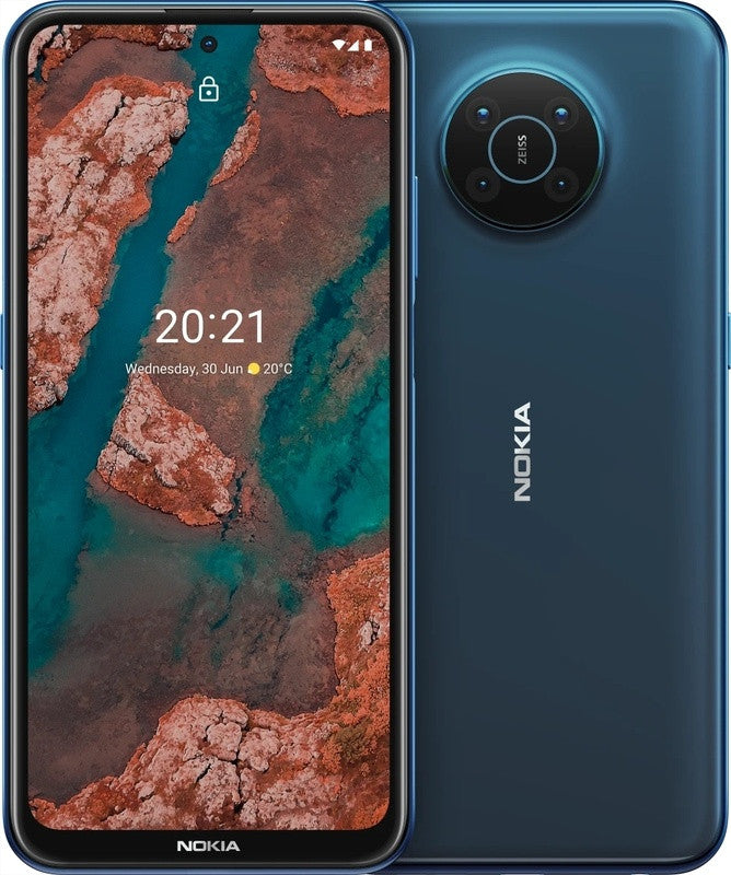 Nokia X20 16,9 cm (6.67") Double SIM Android 11 5G USB Type-C 8 Go 128 Go 4470 mAh Bleu 101QKSLVH002