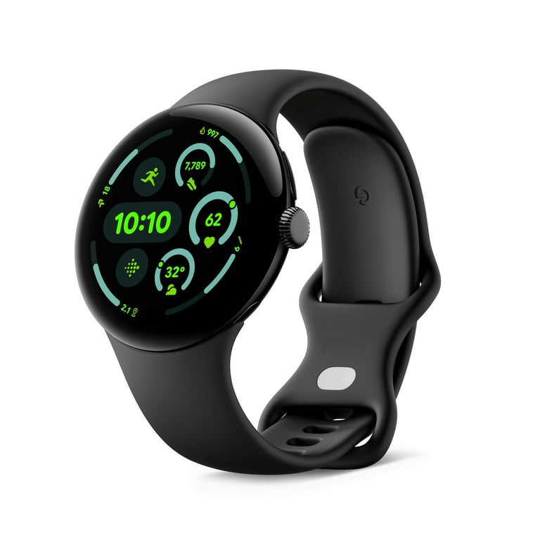 Google Pixel Watch 3 AMOLED 45 mm Digital Touchscreen Black Wi-Fi GPS (satellite) GA05785-DE