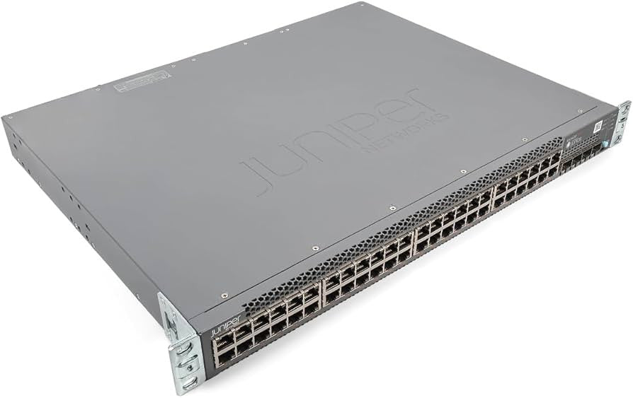 Juniper EX3400 48PORT SWITCH Géré L2/L3 Gigabit Ethernet (10/100/1000) Connexion Ethernet, supportant l'alimentation via ce port (PoE) 1U Noir EX3400-48P