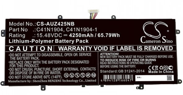 DLH Batterie C41N1904 pour Asus 66Wh AASS4877-T066Y2