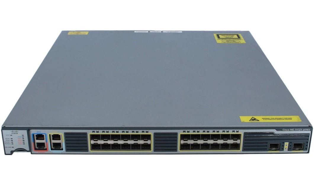 CISCO ethernet - toegangsschakelaar 24 GE SFP + 2 10GE SFP+ 1X PSU ME - 3600X - 24FS - M - QPV01 - Compridis
