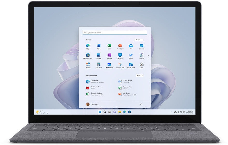 MICROSOFT Surface 5 13" i5-1235U 8GB 240GB platina QWERTY US QZI-00009