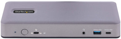 StarTech.com USB - C Docking Station, Multi Monitor USB - C Dock, HDMI/DP/DP Alt - mode, 3x 4K30 / 2x 4K60, 7 - Port USB Hub, 60W Power Delivery, GbE, 3.5mm Audio, Works With Chromebook Certified DK31C3MNCRUE - Compridis