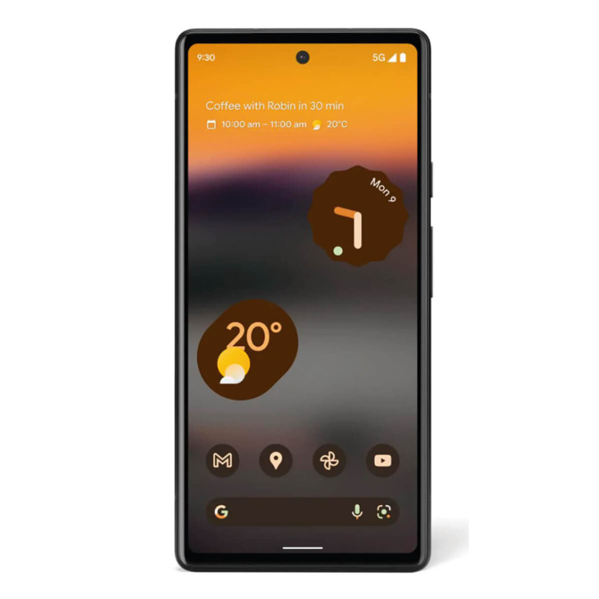 Google Pixel 6a 15,5 cm (6.1") Double SIM 5G USB Type-C 6 Go 128 Go 4410 mAh Noir GA02998-GB