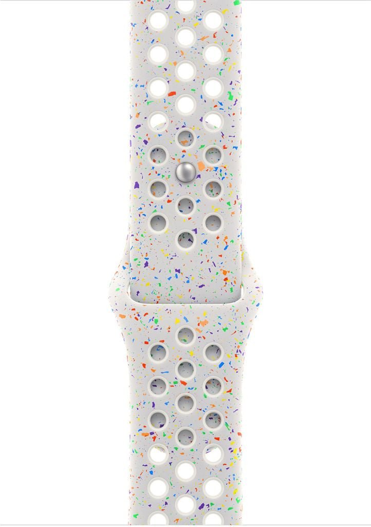 Apple MUUK3ZM/A slimme draagbare accessoire Band Wit Aluminium, Fluorelastomeer MUUK3ZM/A - Compridis