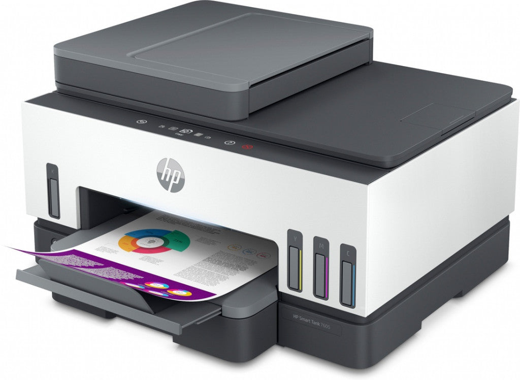 HP Smart Tank 7605 Imprimante Tout-en-Un - Sans Fil, Recto-Verso, Couleur