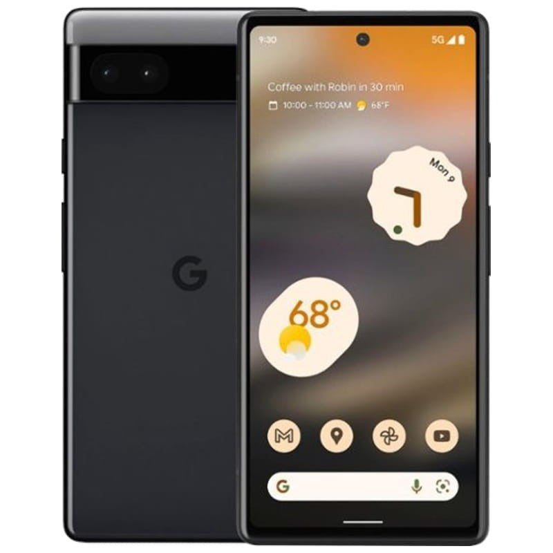 Google Pixel 6a 15,5 cm (6.1") Double SIM 5G USB Type-C 6 Go 128 Go 4410 mAh Noir GA02998-GB