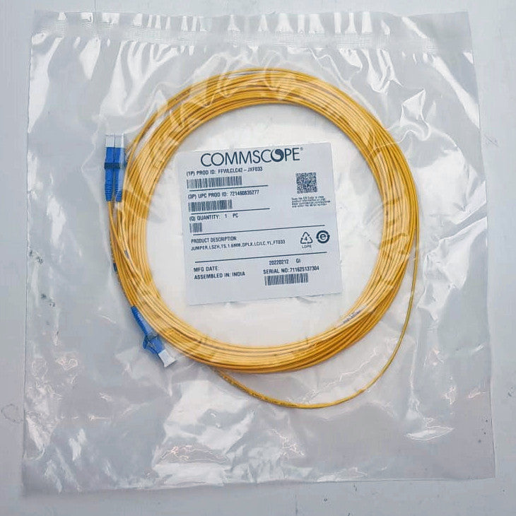 COMMSCOPE Singlemode lc/upc naar lc/upc glasvezelpatch 1,6 mm FFWLCLC42 - JXF033 - Compridis