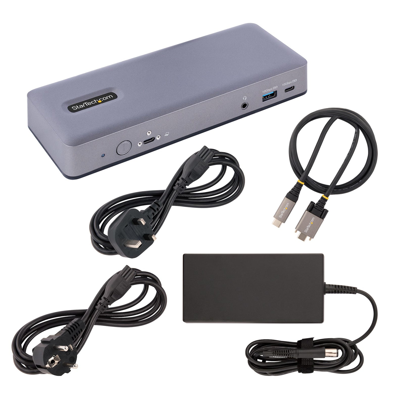 StarTech.com Station d'Accueil USB-C - Hub USB-C Multi-Moniteur HDMI/DP/DP Alt Mode - 3x 4K30 / 2x 4K60 - Dock USB 7 ports - 60W Power Delivery 3.0 - GbE - 3.5 Audio - Station d'Accueil Universelle DK31C3MNCRUE