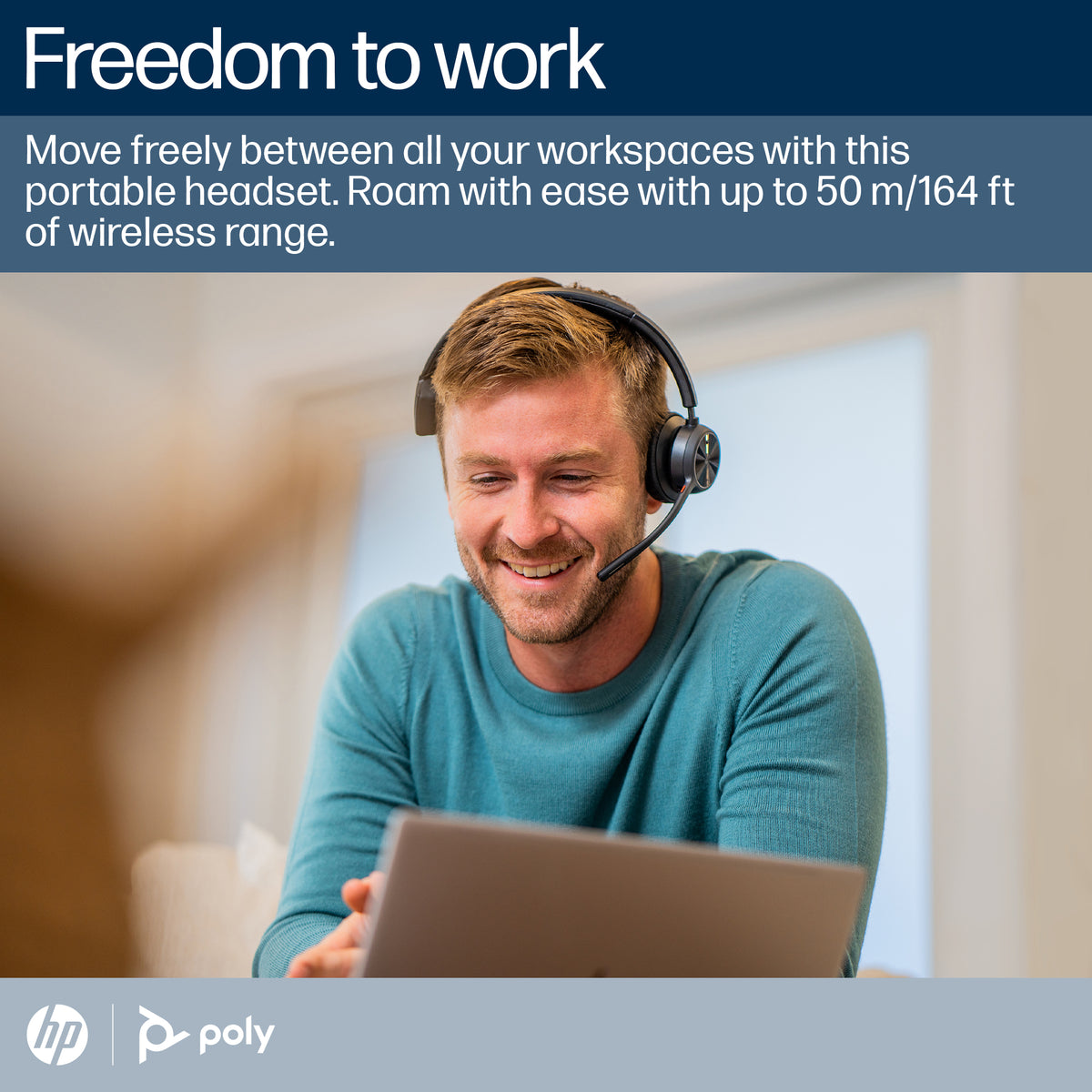HP Poly Voyager 4310-M Microsoft Teams Certified USB-C Headset + BT700 dongle + oplaadstatief 77Y97AA