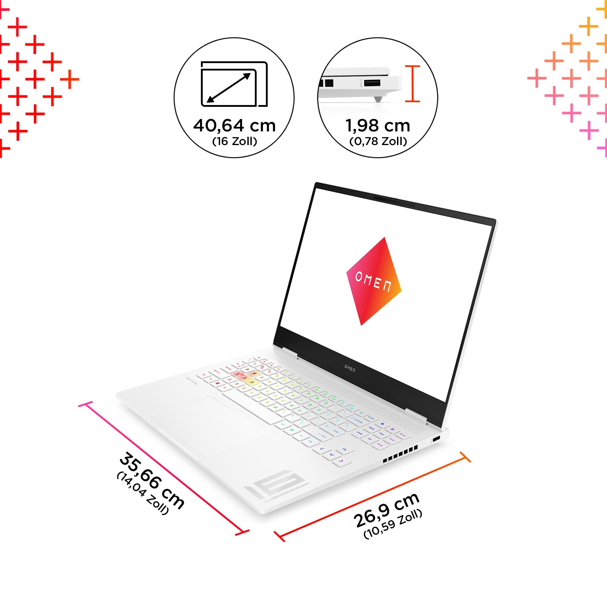 HP OMEN Omen Transcend 16, 16", Intel Core i9-13900HX, 32Go RAM, 1TB SSD, QWERTZ Keyboard (DE), 84S01EA#ABD