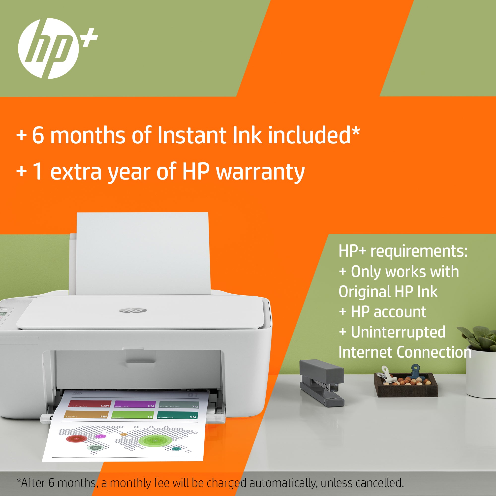 HP DeskJet 2710e Draadloos All-in-One Kleur Printer, Instant Ink; Kopieerapparaat, scanner 26K72B#629