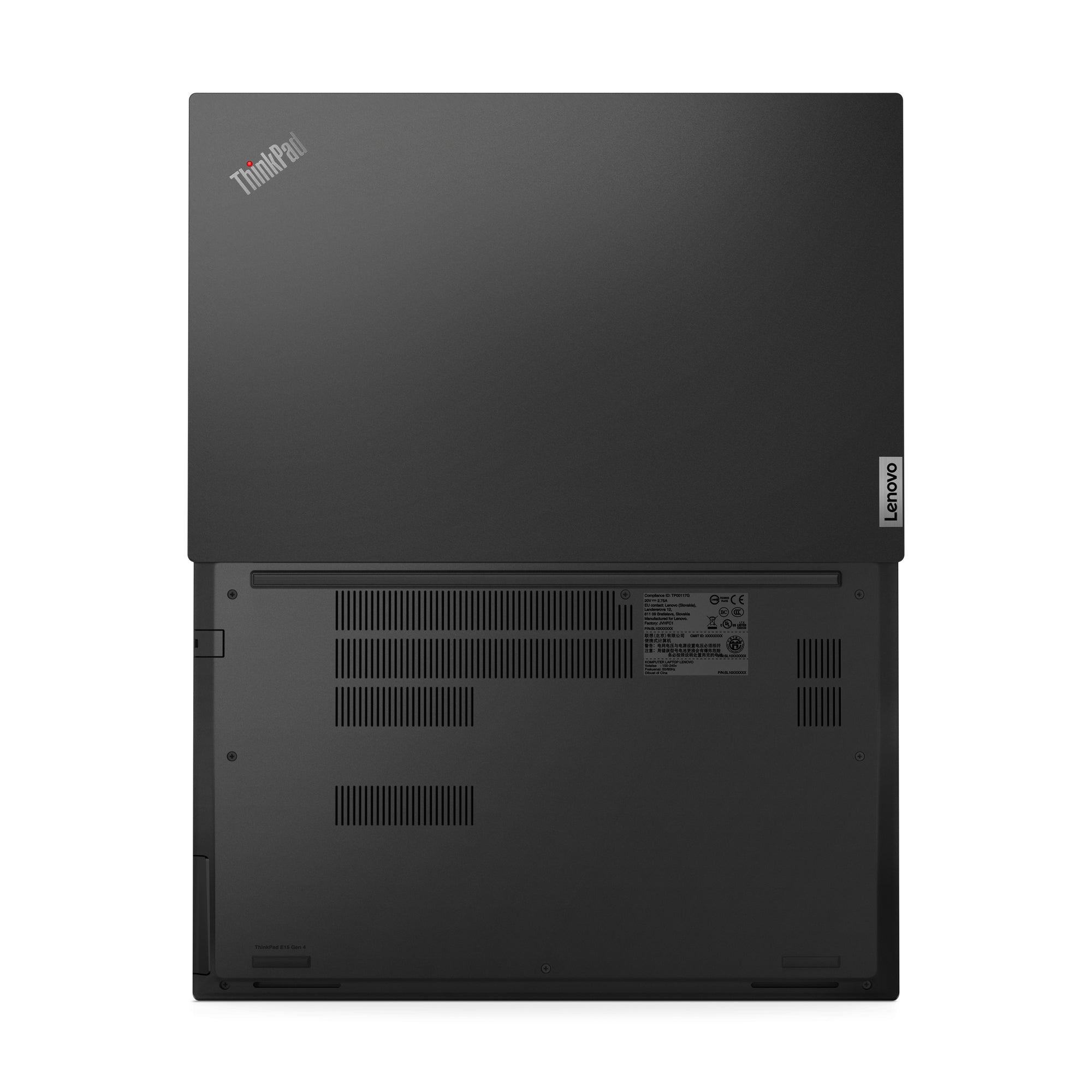 Lenovo ThinkPad E15 Gen 4 (Intel) Intel® Core™ i7 i7-1255U Ordinateur portable 39,6 cm (15.6") Full HD 16 Go DDR4-SDRAM 512 Go SSD Wi-Fi 6 (802.11ax) Windows 11 Pro Allemand Noir 21E60050GE