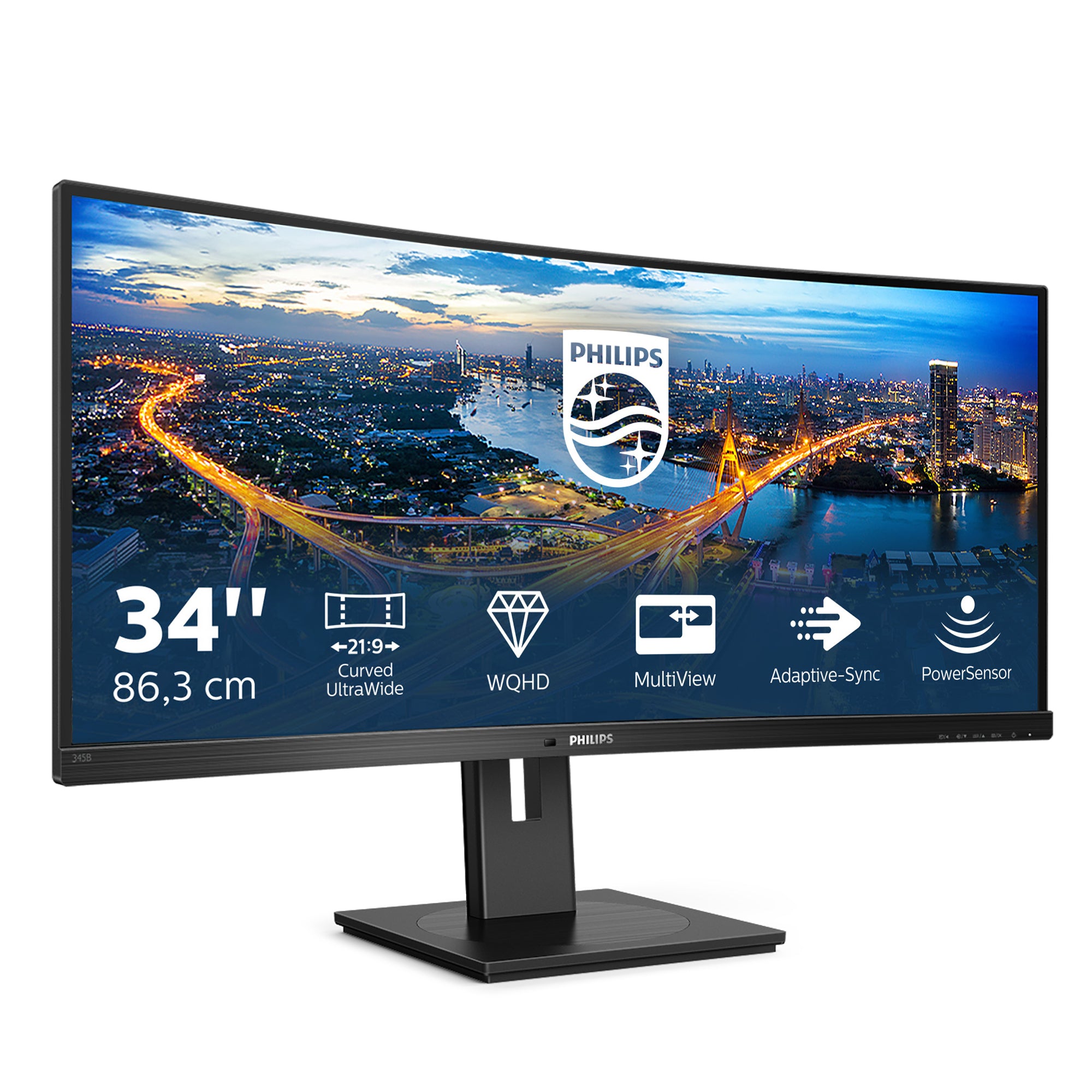 Écran LCD UltraWide incurvé Business Monitor 345B1C