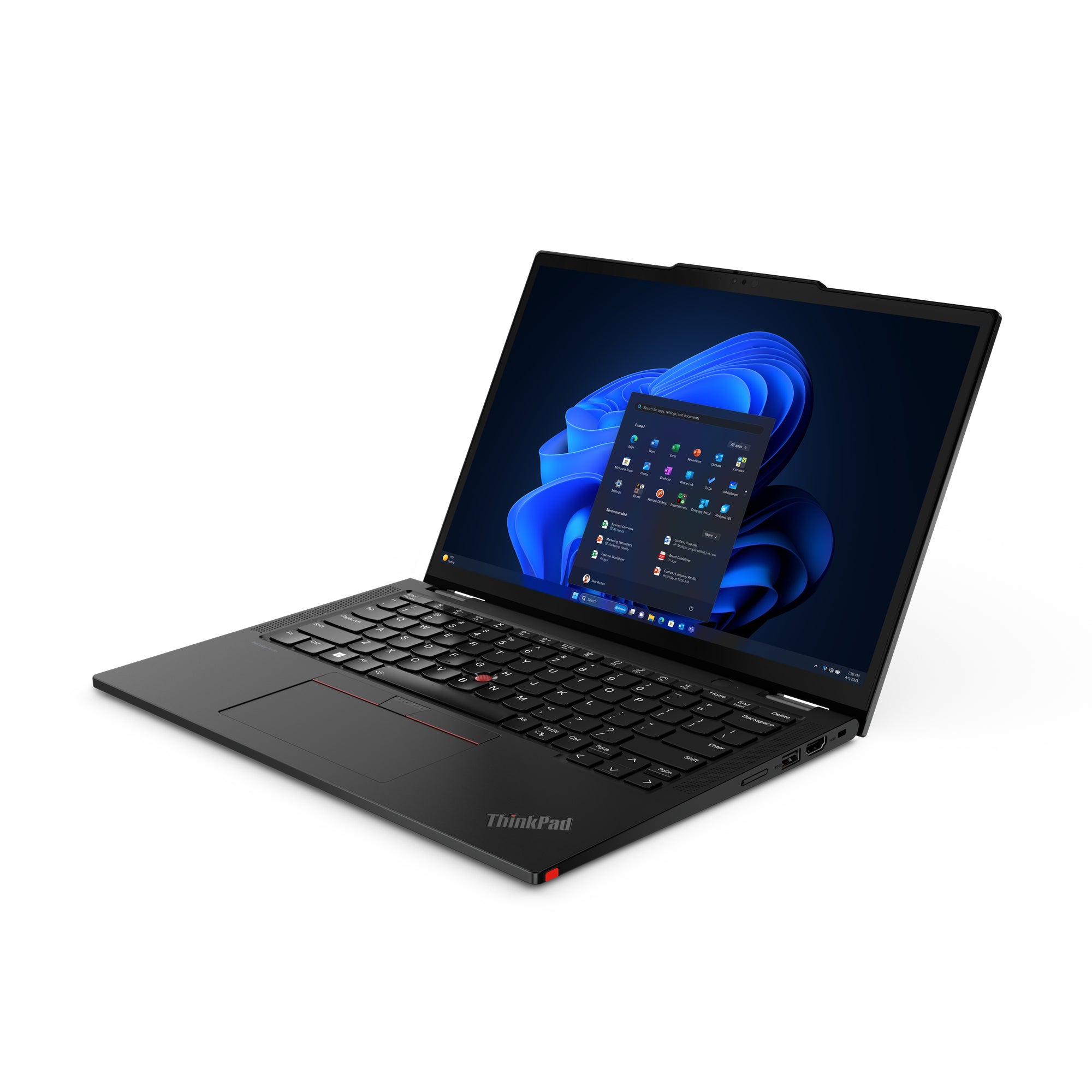 Lenovo ThinkPad X13 2-in-1 Gen 5 Intel Core Ultra 5 125U Hybride (2-en-1) 33,8 cm (13.3") Écran tactile WUXGA 16 Go LPDDR5x-SDRAM 512 Go SSD Wi-Fi 6E (802.11ax) Windows 11 Pro Anglais britannique Noir 21LW001EUK