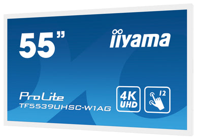 IIYAMA ProLite TF5539UHSC-W1AG 55″ PCAP 4K écran tactile Open-Frame blanc