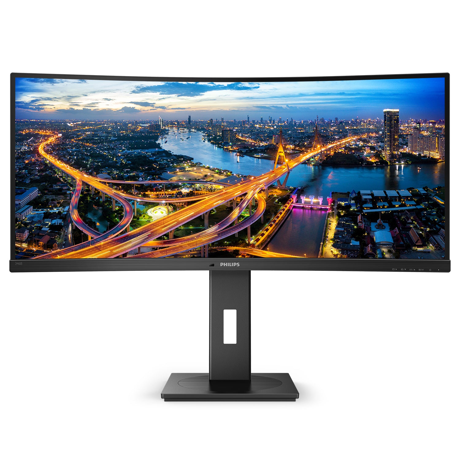 Philips B Line 346B1C/00 écran plat de PC 86,4 cm (34") 3440 x 1440 pixels Quad HD LCD Noir 346B1C/00